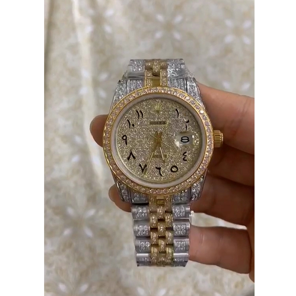 Rolex Diamond Watch - PerfectKickZ