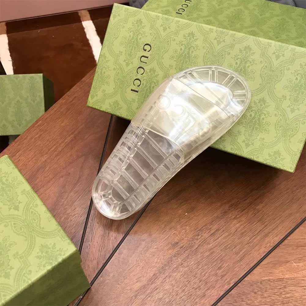 Gucci Men's Slide Sandal With GG Logo - PerfectKickZ