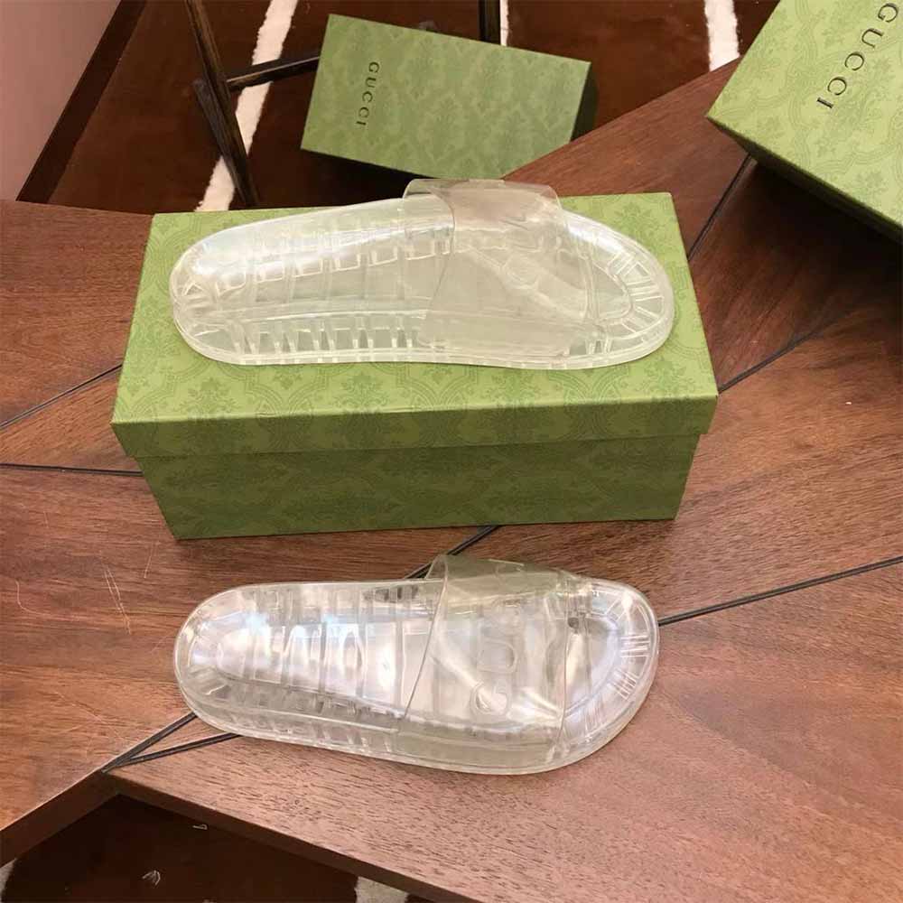 Gucci Men's Slide Sandal With GG Logo - PerfectKickZ