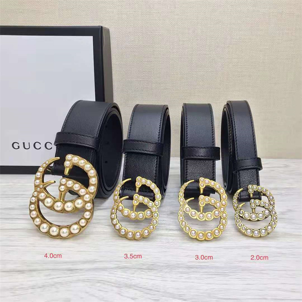 Gucci GG Pearl Black Belt  - PerfectKickZ