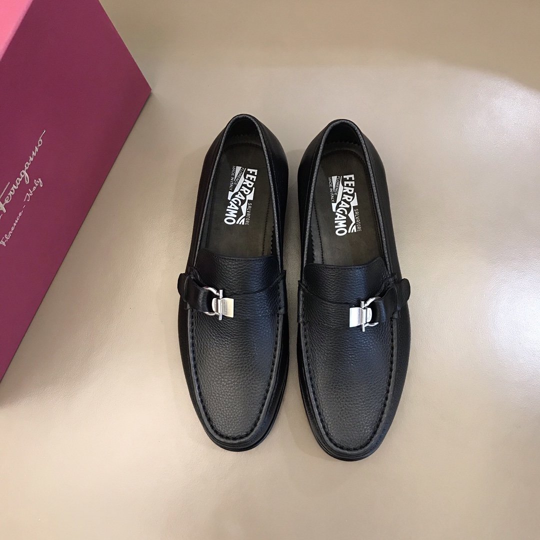 Ferragamo Black Shoes - PerfectKickZ