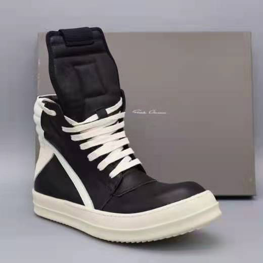 Rick Owens SS21 Phlegethon Geobacket In Black Full Grain - PerfectKickZ