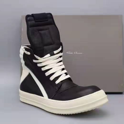 Rick Owens SS21 Phlegethon Geobacket In Black Full Grain - PerfectKickZ