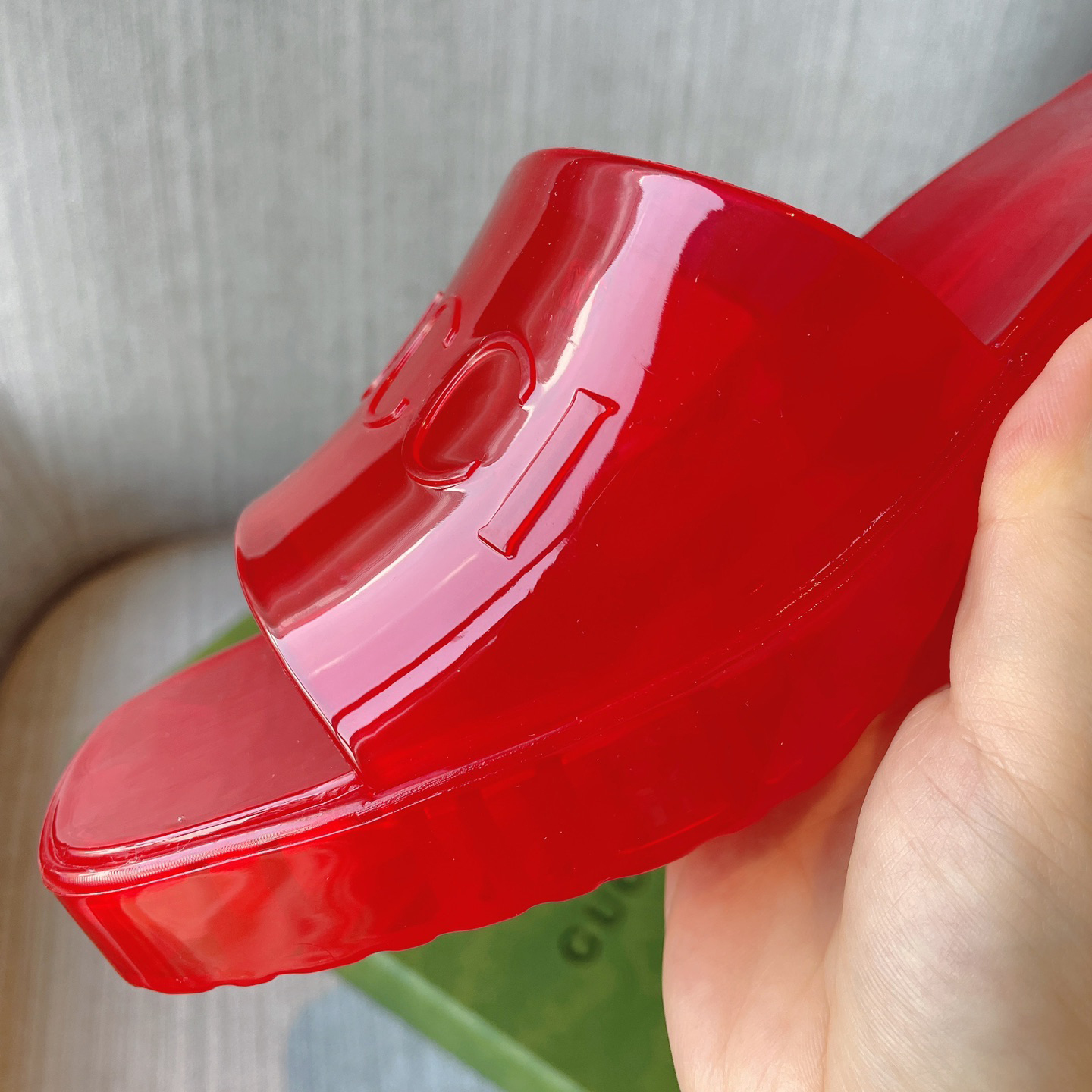 Gucci Plastique Logo-Embossed Rubber Mules - PerfectKickZ