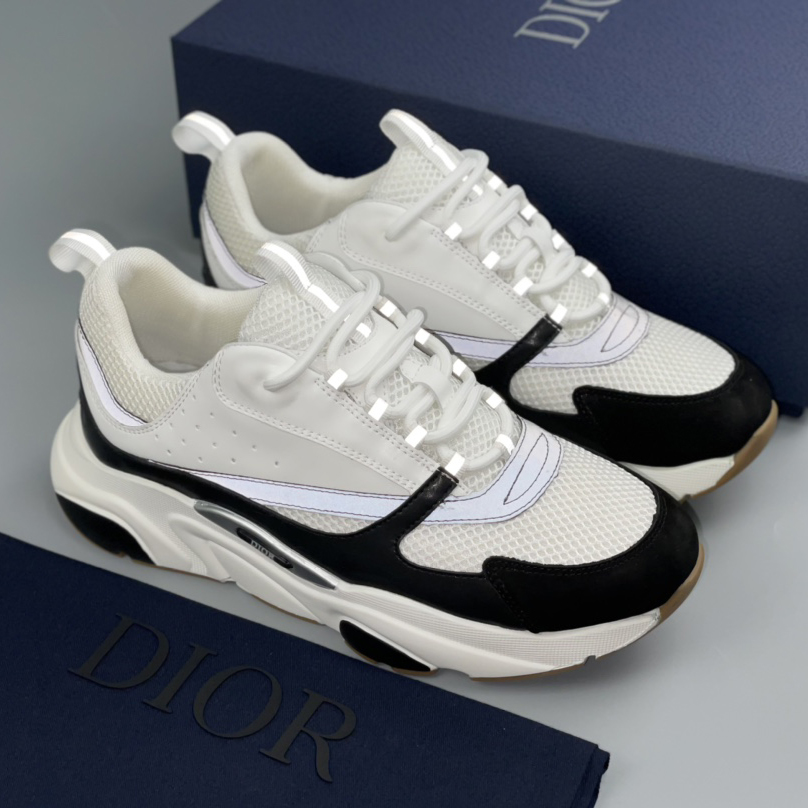 Dior B22 Sneaker White Black - PerfectKickZ