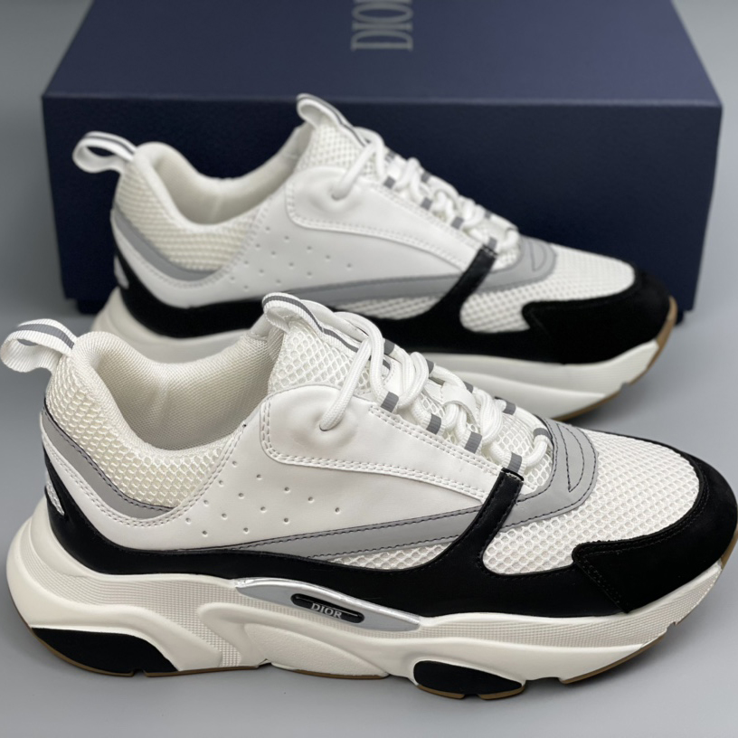 Dior B22 Sneaker White Black - PerfectKickZ