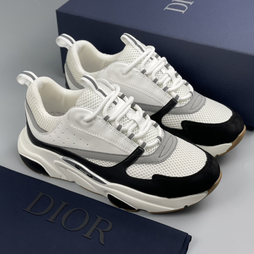 Dior B22 Sneaker White Black - PerfectKickZ