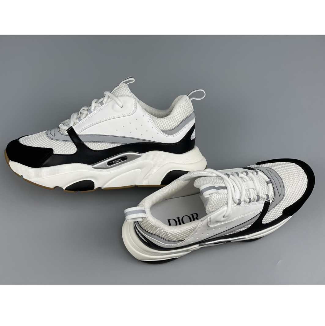Dior B22 Sneaker White Black - PerfectKickZ