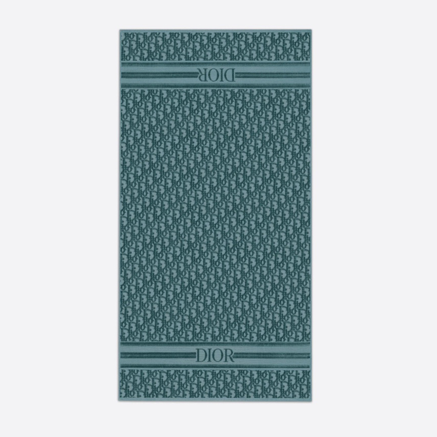 Dior Telo Da Spiaggia Dior Oblique In Green - PerfectKickZ
