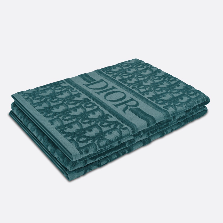 Dior Telo Da Spiaggia Dior Oblique In Green - PerfectKickZ