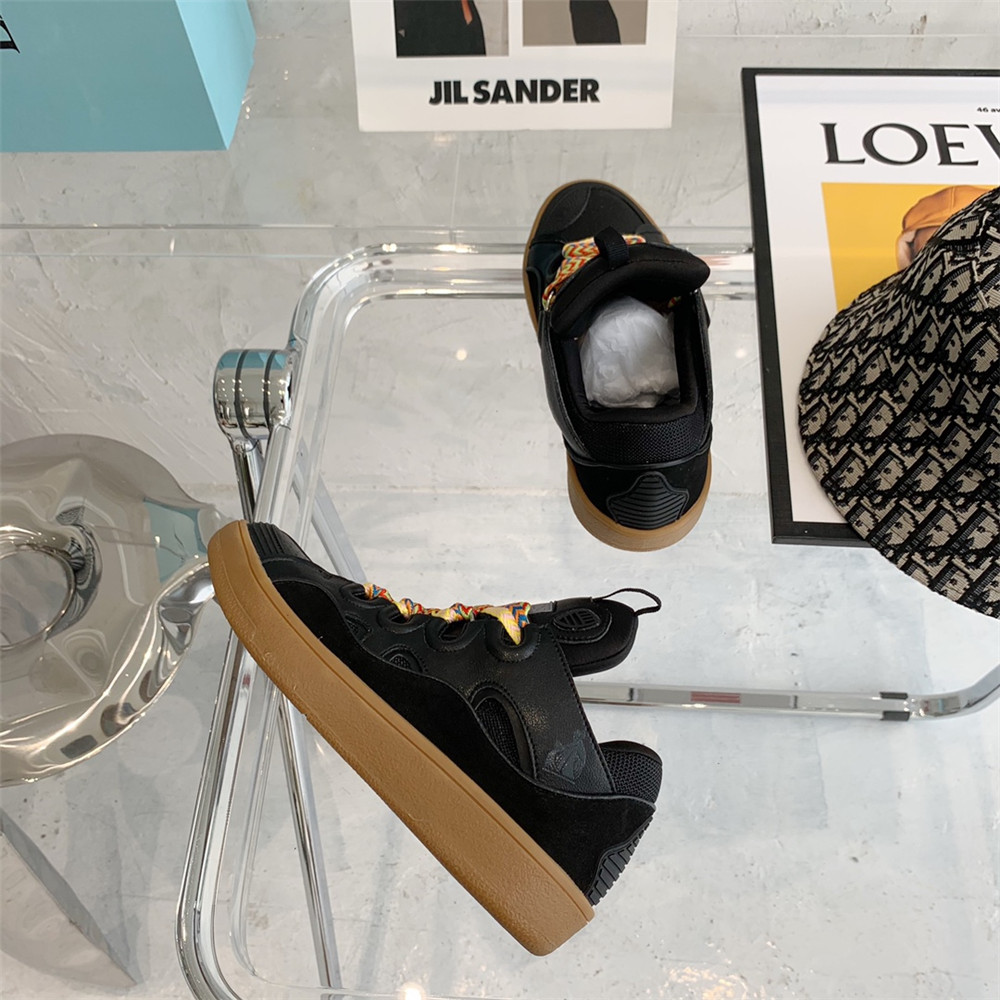 Lanvin Curb Sneaker In Black - PerfectKickZ