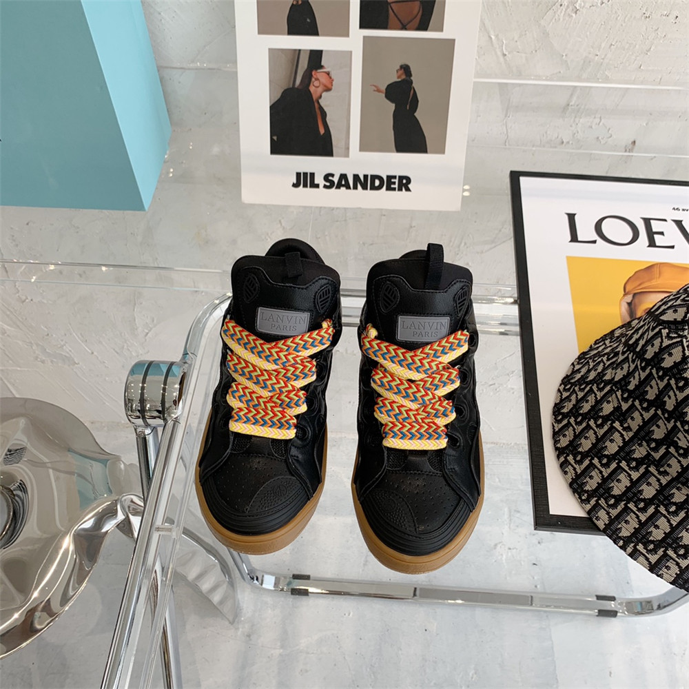 Lanvin Curb Sneaker In Black - PerfectKickZ