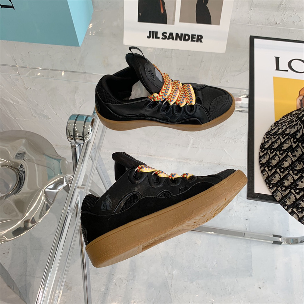 Lanvin Curb Sneaker In Black - PerfectKickZ