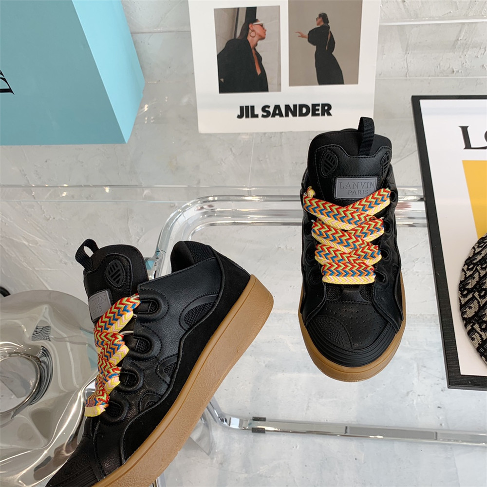 Lanvin Curb Sneaker In Black - PerfectKickZ