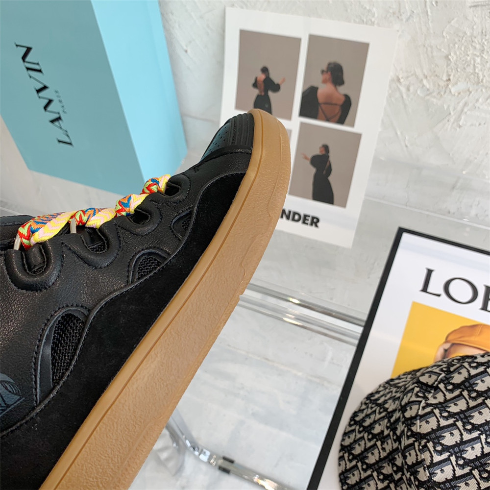 Lanvin Curb Sneaker In Black - PerfectKickZ