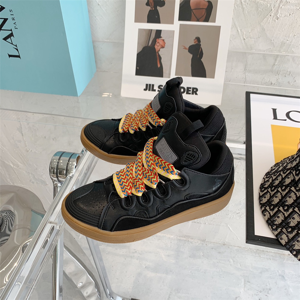 Lanvin Curb Sneaker In Black - PerfectKickZ
