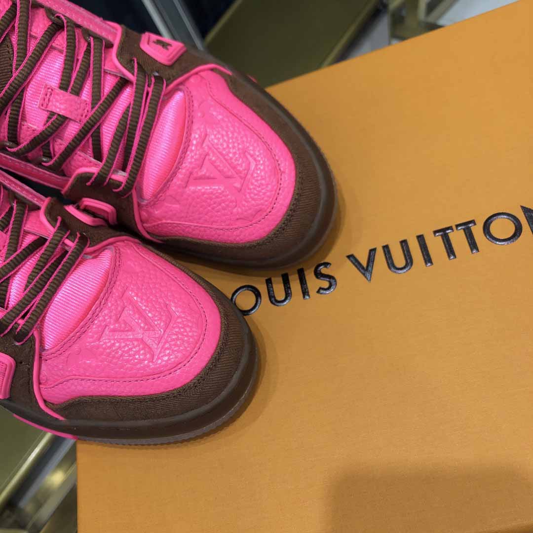 Louis Vuitton Trainer Sneaker Pink - PerfectKickZ