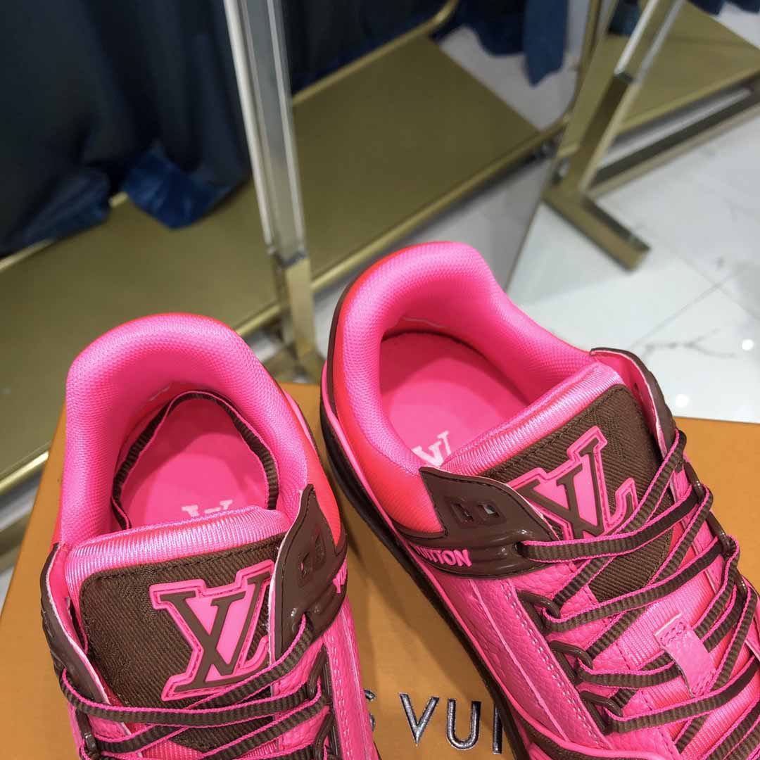 Louis Vuitton Trainer Sneaker Pink - PerfectKickZ