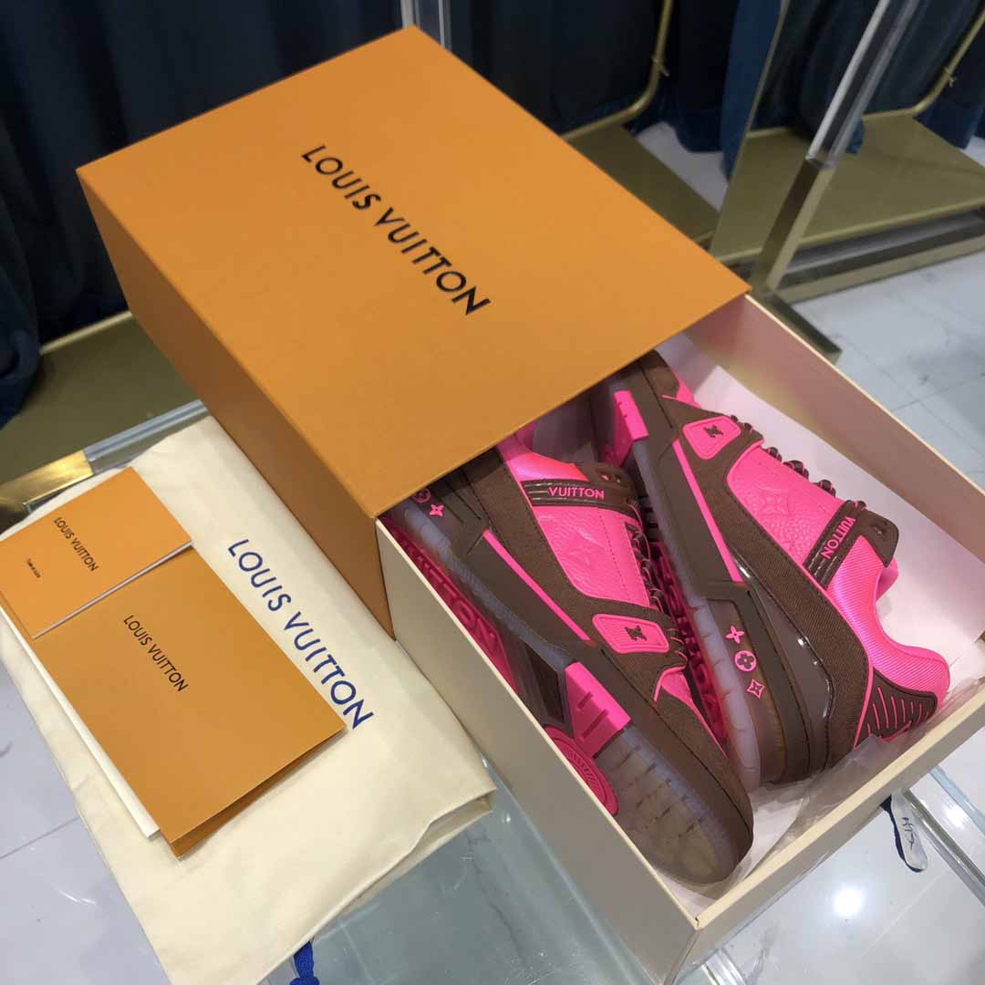 Louis Vuitton Trainer Sneaker Pink - PerfectKickZ