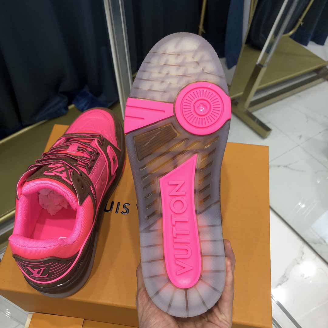 Louis Vuitton Trainer Sneaker Pink - PerfectKickZ