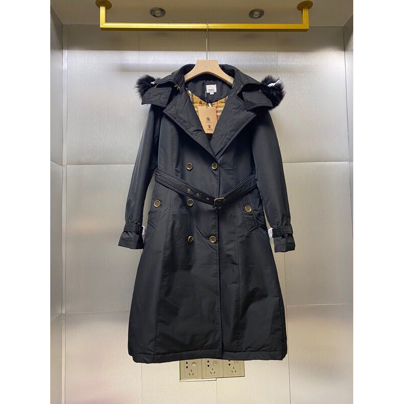 Burberry Belted Double-Breasted Quilted Shell Down Coat - PerfectKickZ