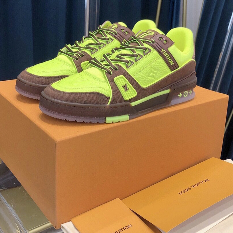 Louis Vuitton Trainer Sneaker Yellow - PerfectKickZ