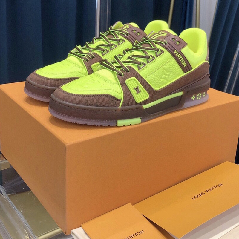 Louis Vuitton Trainer Sneaker Yellow - PerfectKickZ