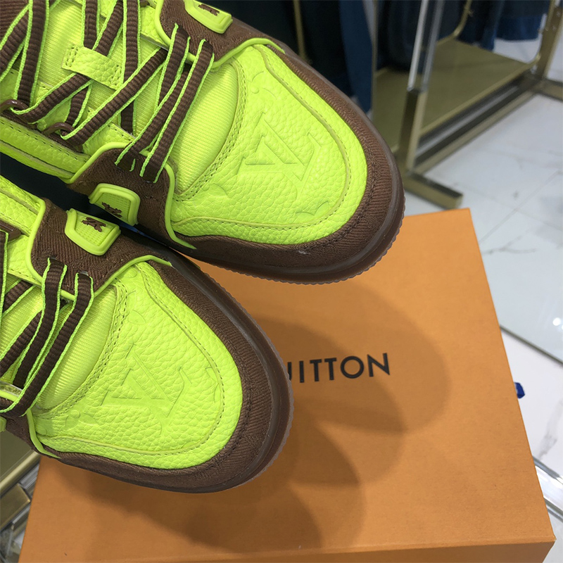 Louis Vuitton Trainer Sneaker Yellow - PerfectKickZ