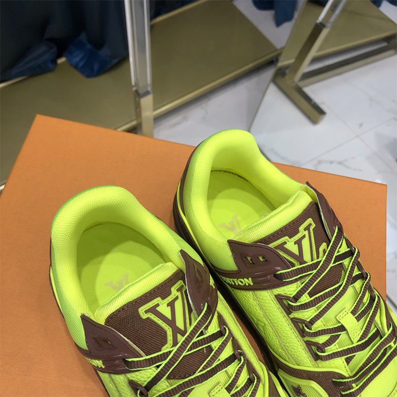 Louis Vuitton Trainer Sneaker Yellow - PerfectKickZ