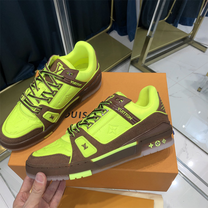 Louis Vuitton Trainer Sneaker Yellow - PerfectKickZ