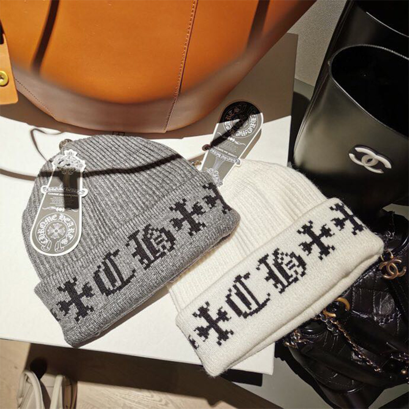 Chrome Heart Cross Beanie - PerfectKickZ