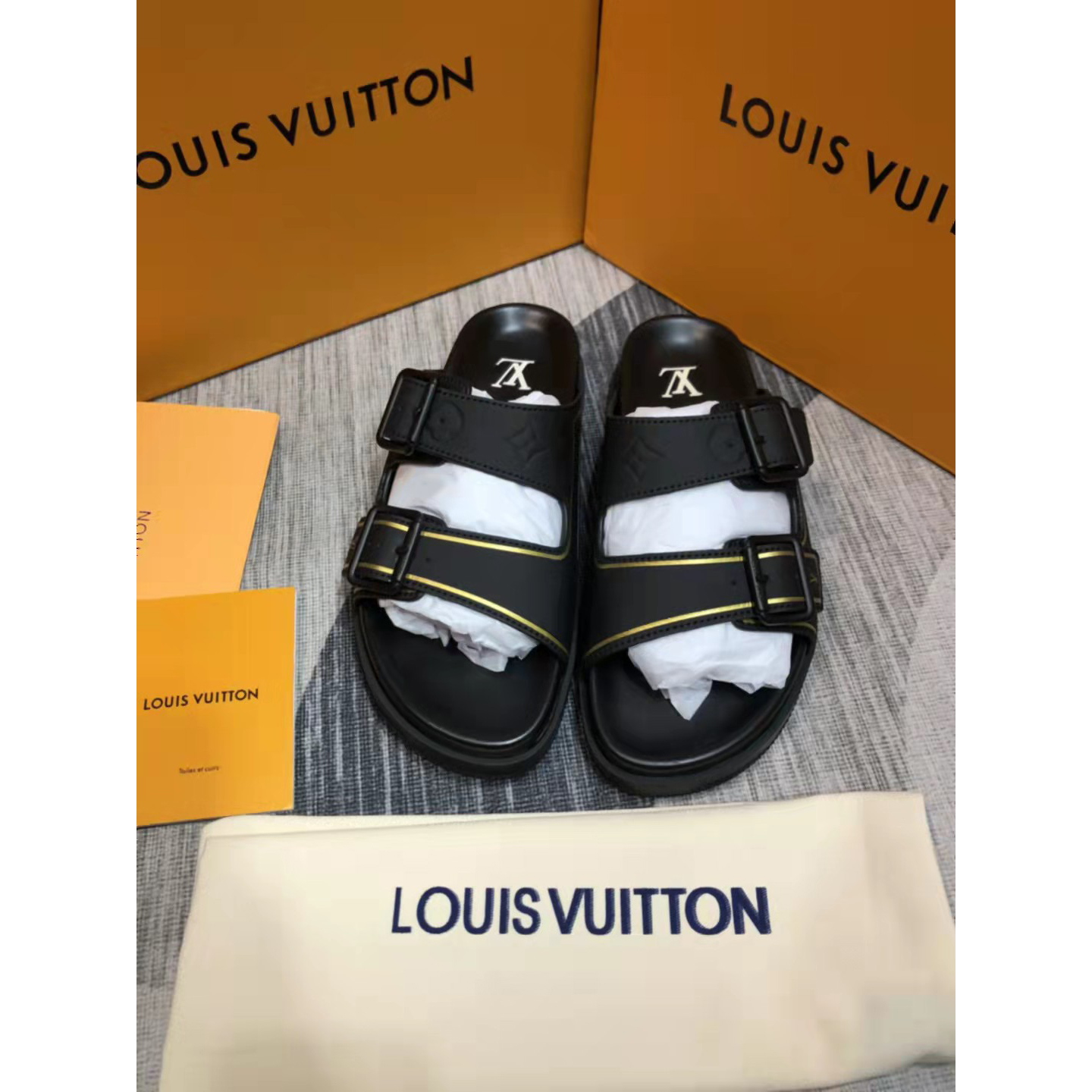 Louis Vuitton Monogram Sandals - PerfectKickZ