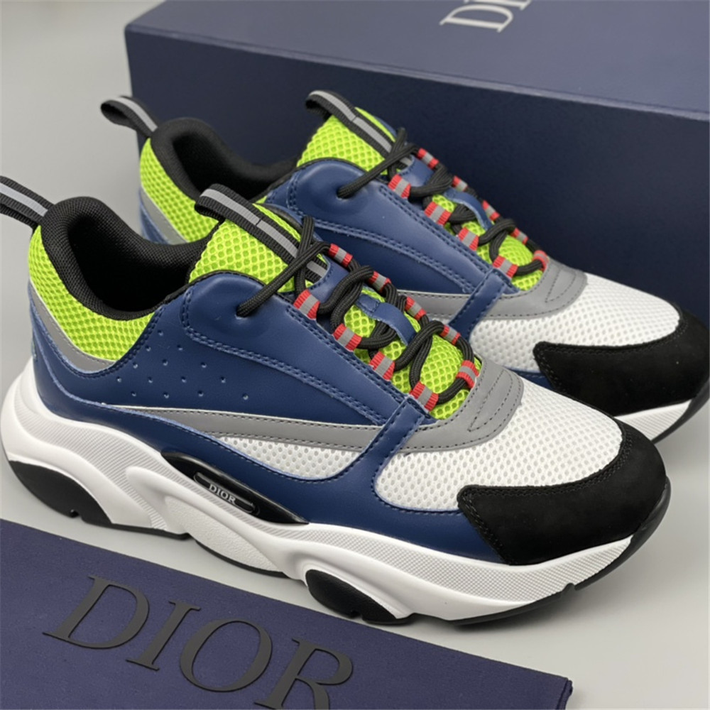 Dior B22 Low-top Sneaker In Blue&Green - PerfectKickZ
