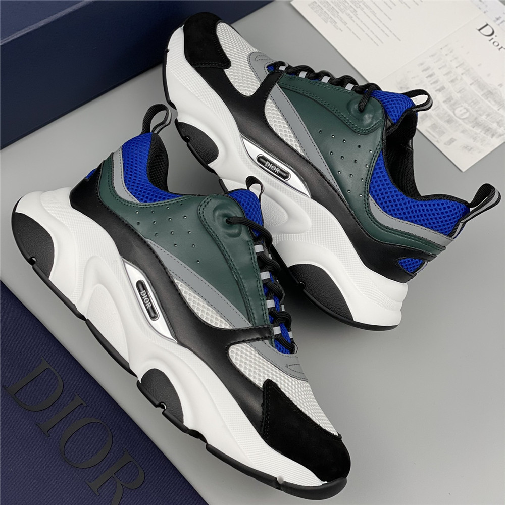 Dior B22 Low-top Sneaker In Green&Blue - PerfectKickZ