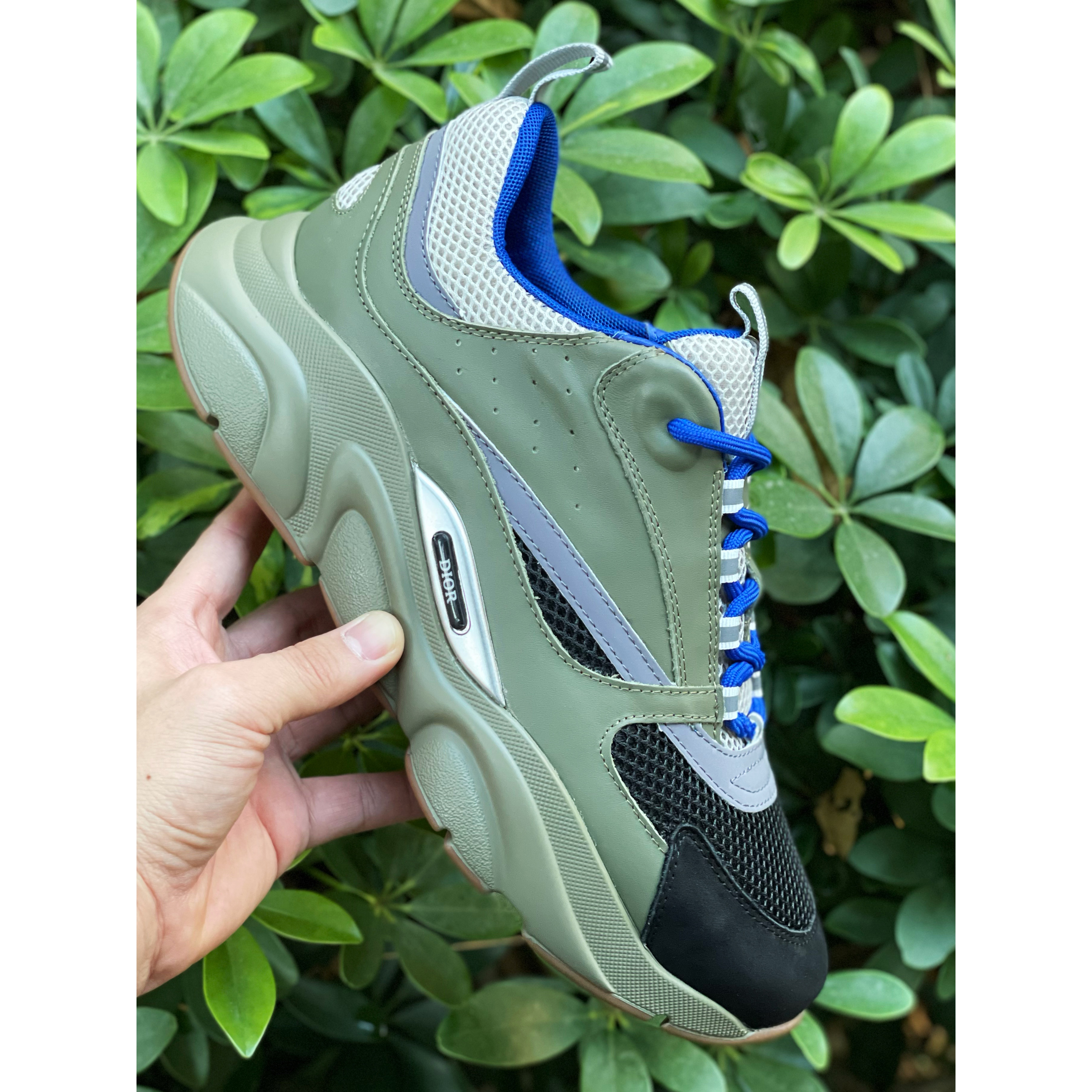 Dior B22 Low-top Sneaker In Green&Blue - PerfectKickZ