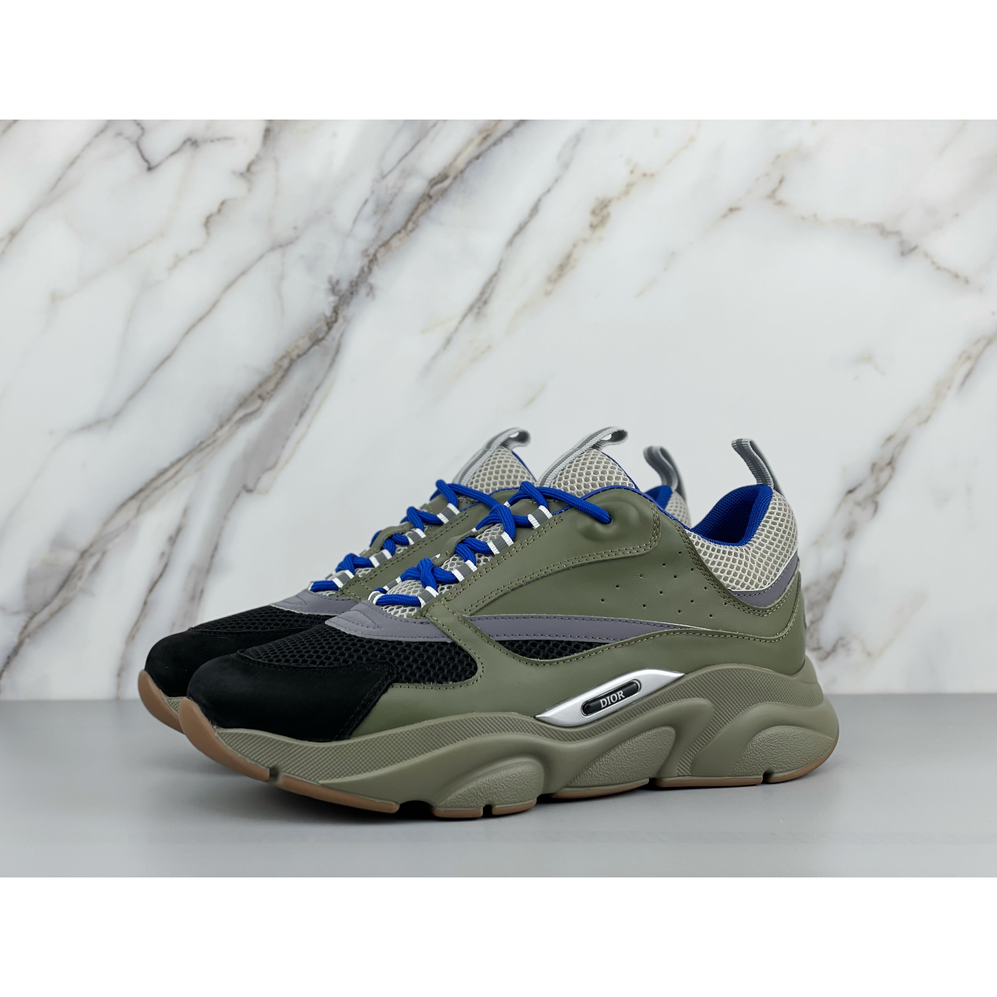 Dior B22 Low-top Sneaker In Green&Blue - 