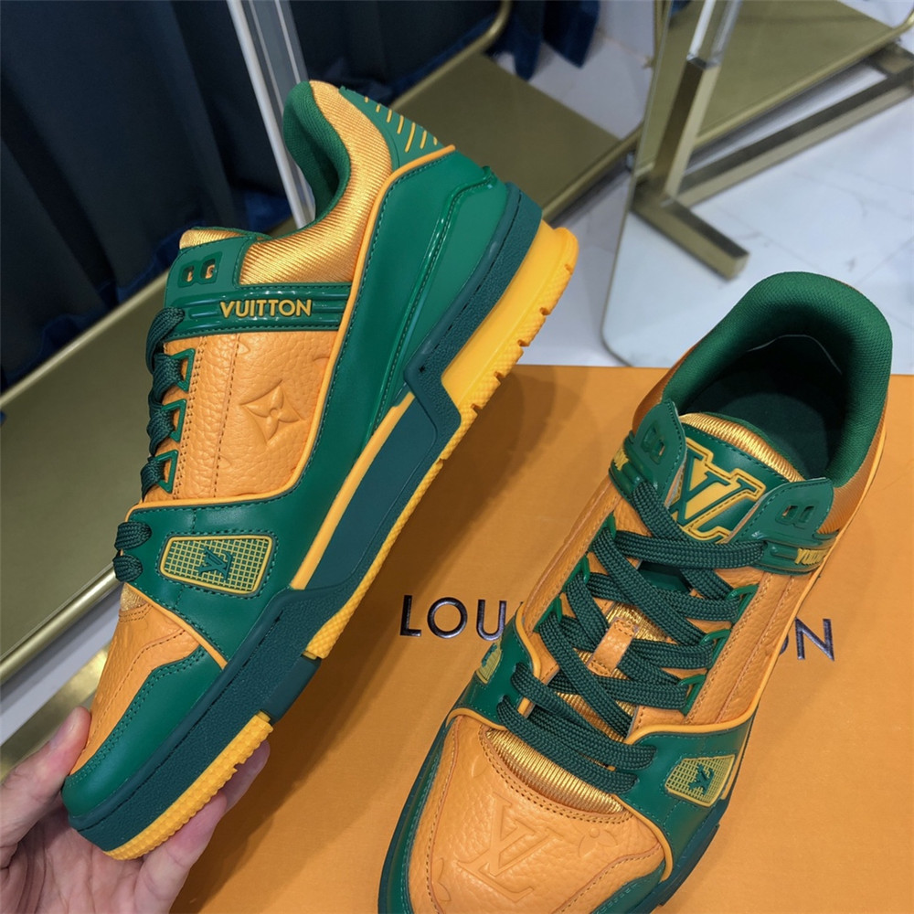 Louis Vuitton Trainer Sneaker In Blue&White - PerfectKickZ