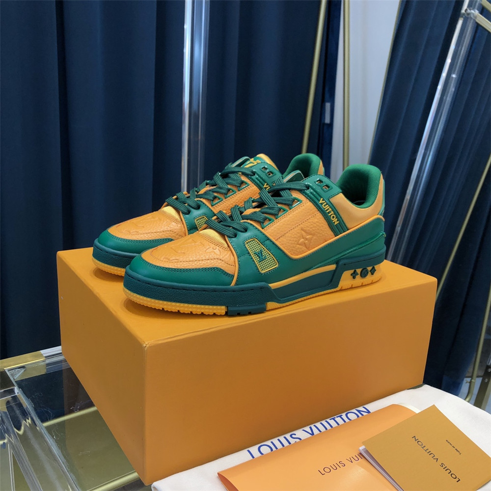 Louis Vuitton Trainer Sneaker In Blue&White - PerfectKickZ