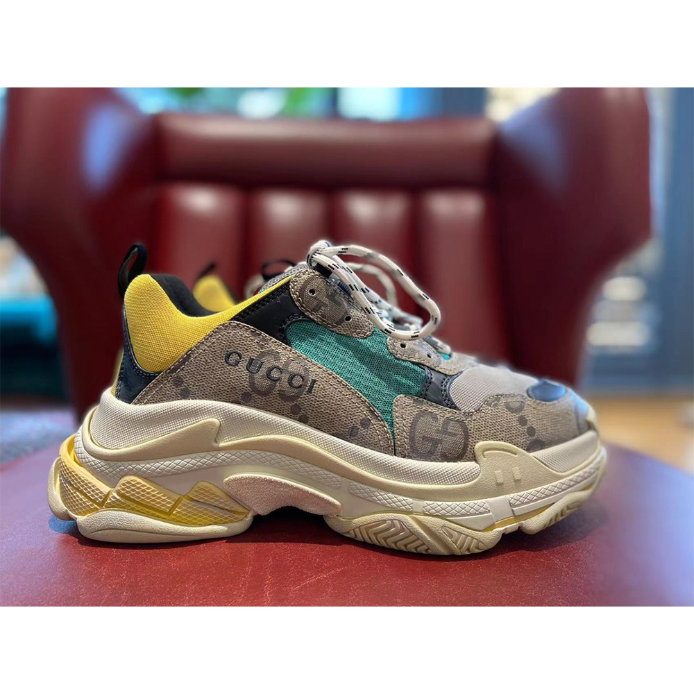 Gucci Men's The Hacker Project Triple S Sneaker(Dilapidated Soles) - 