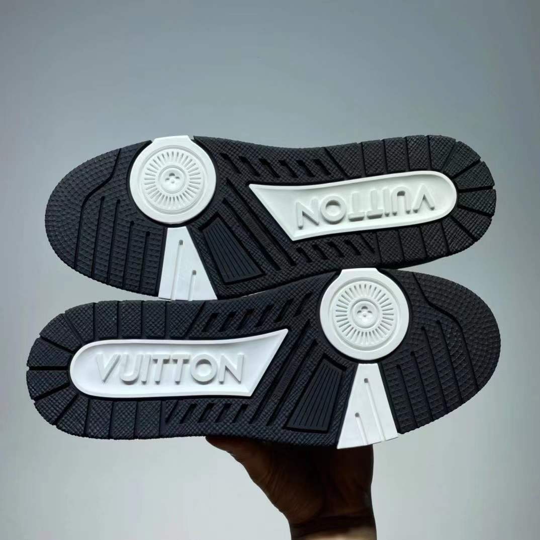 Louis Vuitton Trainer Sneaker Black White Damier - PerfectKickZ