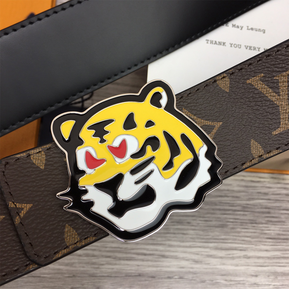 Louis Vuitton Tiger 40MM Belt Brown - PerfectKickZ