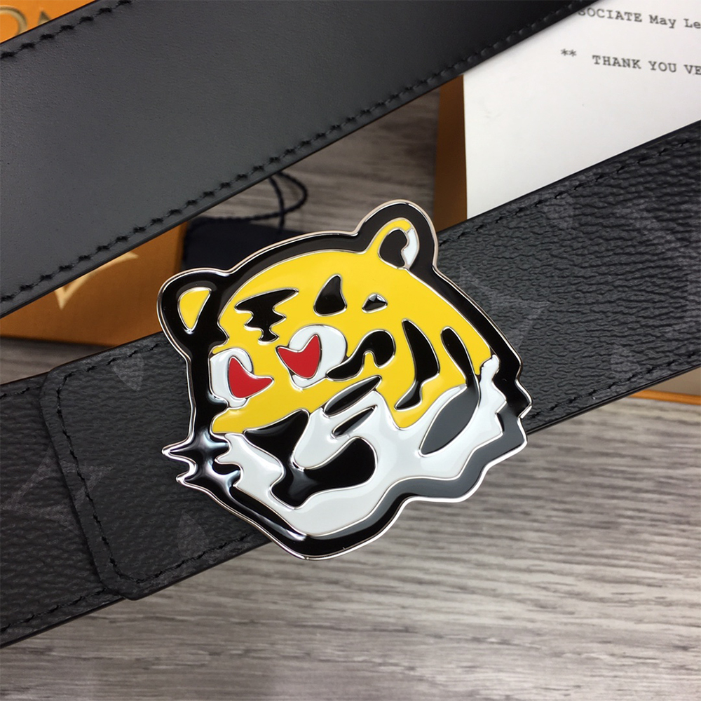 Louis Vuitton Tiger 40MM Belt Black - PerfectKickZ