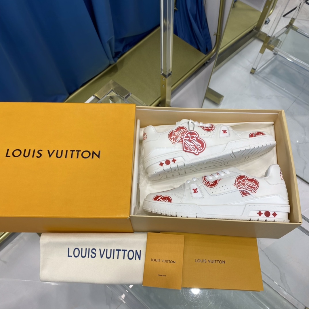 Louis Vuitton Trainer Sneaker Nigo Lv Made White - PerfectKickZ