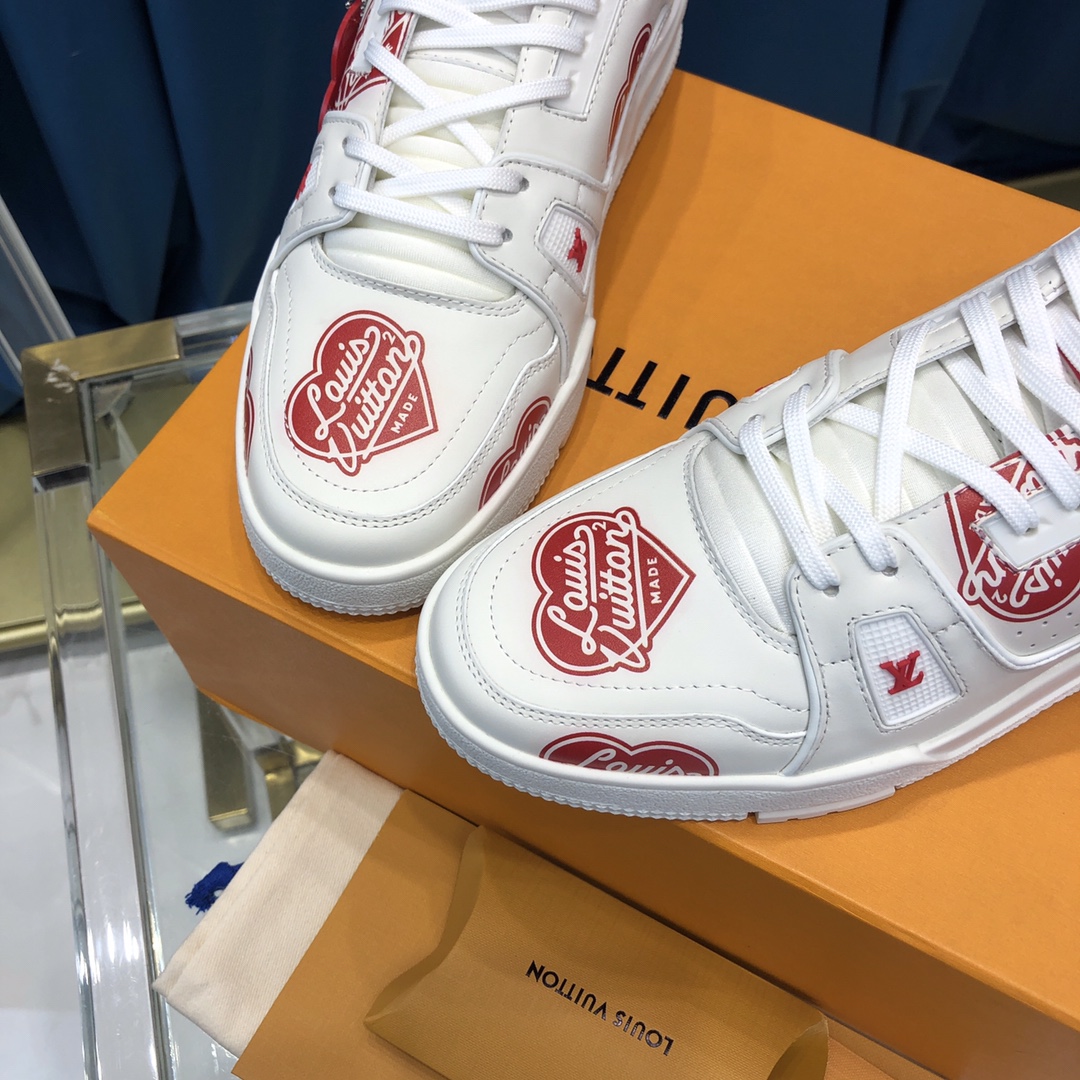 Louis Vuitton Trainer Sneaker Nigo Lv Made White - PerfectKickZ