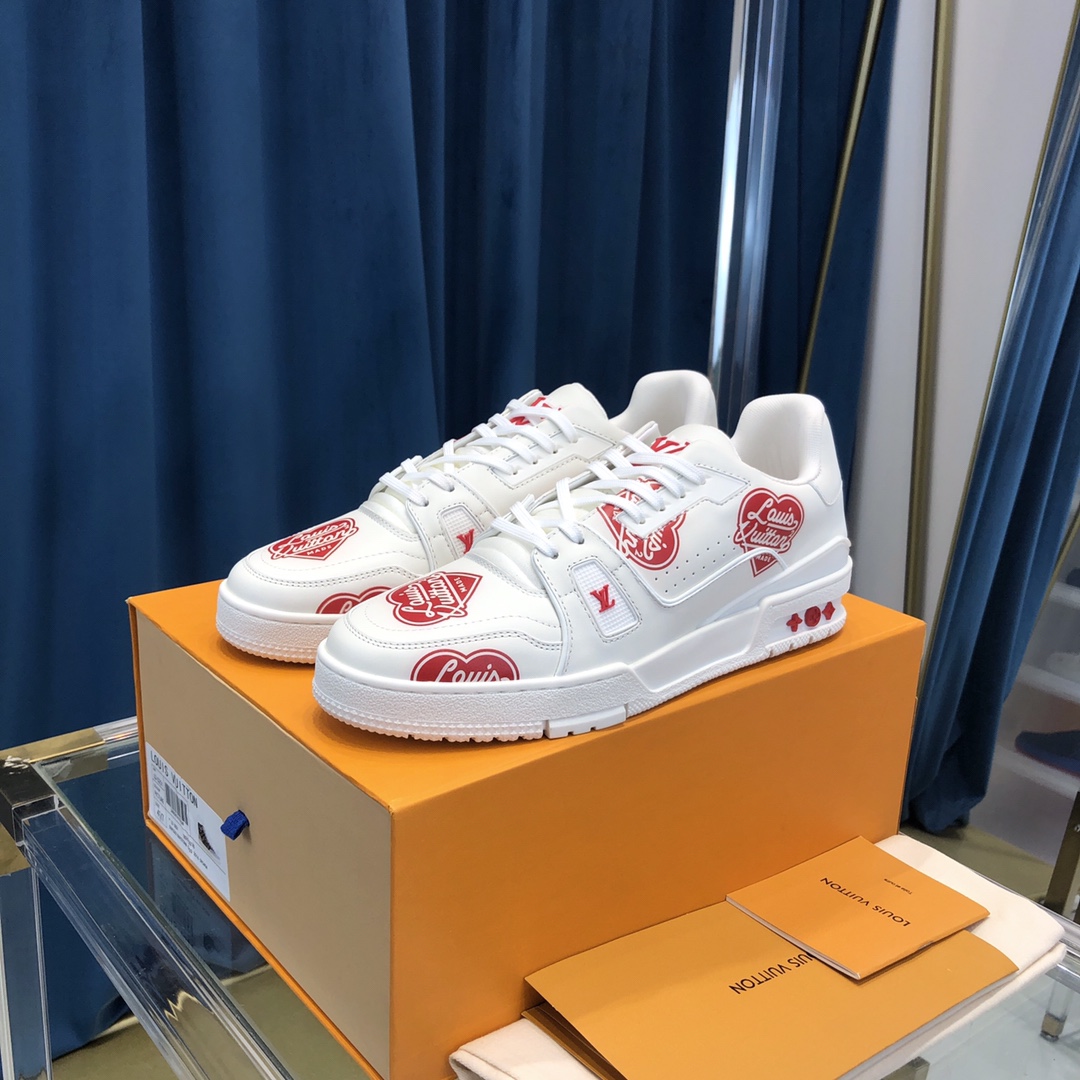 Louis Vuitton Trainer Sneaker Nigo Lv Made White - PerfectKickZ