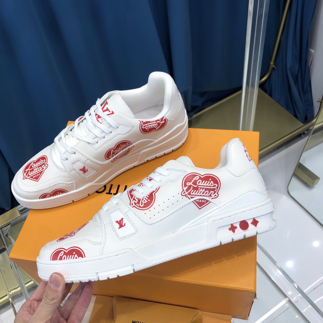 Louis Vuitton Trainer Sneaker Nigo Lv Made White - PerfectKickZ