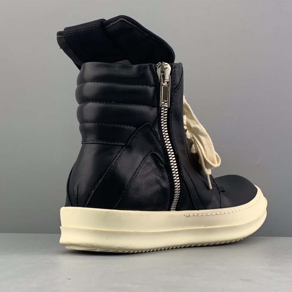 Rick Owens Geobasket High-Top Sneakers Black - PerfectKickZ