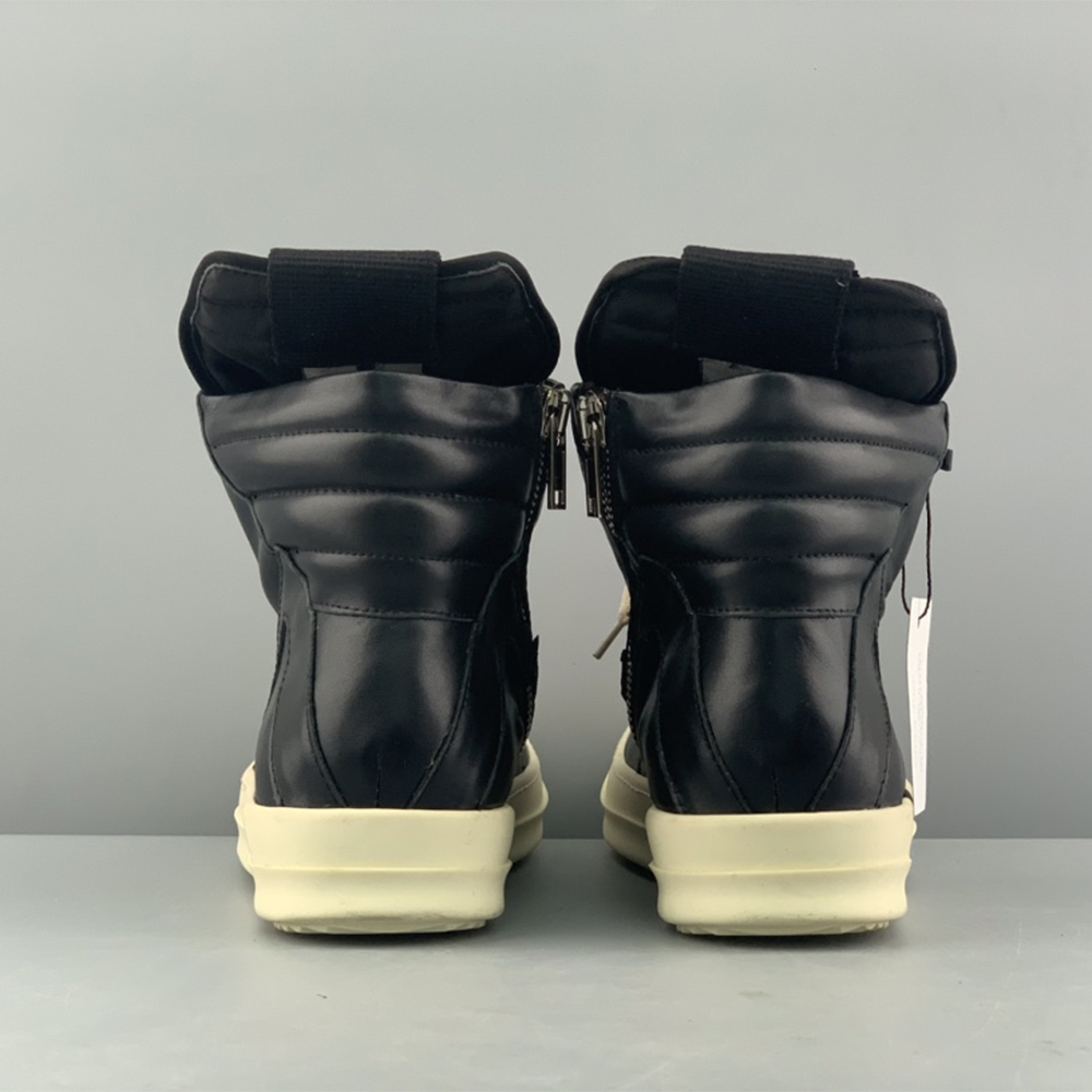 Rick Owens Geobasket High-Top Sneakers Black - PerfectKickZ