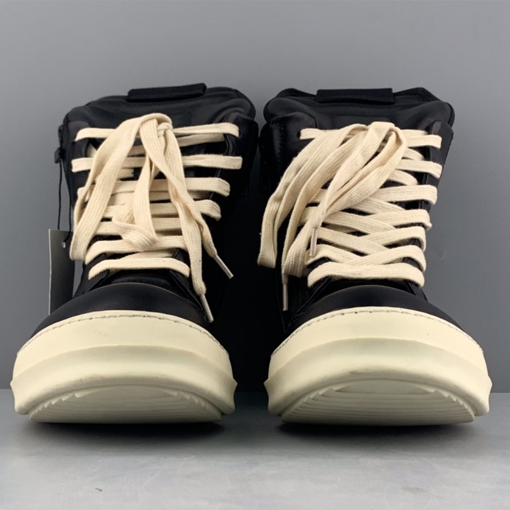 Rick Owens Geobasket High-Top Sneakers Black - PerfectKickZ
