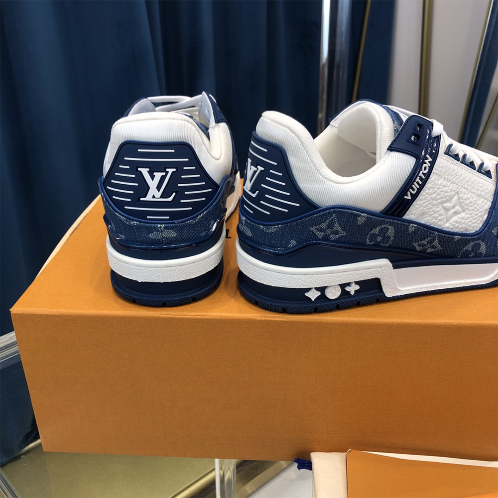 Louis Vuitton Trainer Sneaker  Monogram Denim(upon uk size) - PerfectKickZ